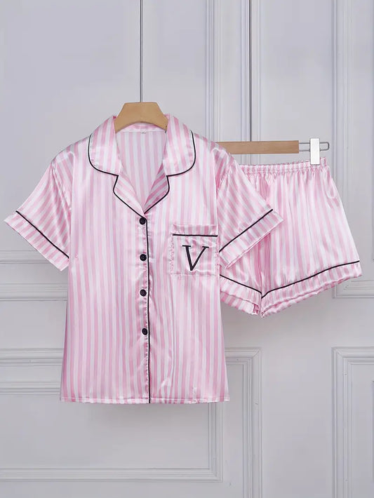 2025 Pajama Set Letter Pocket